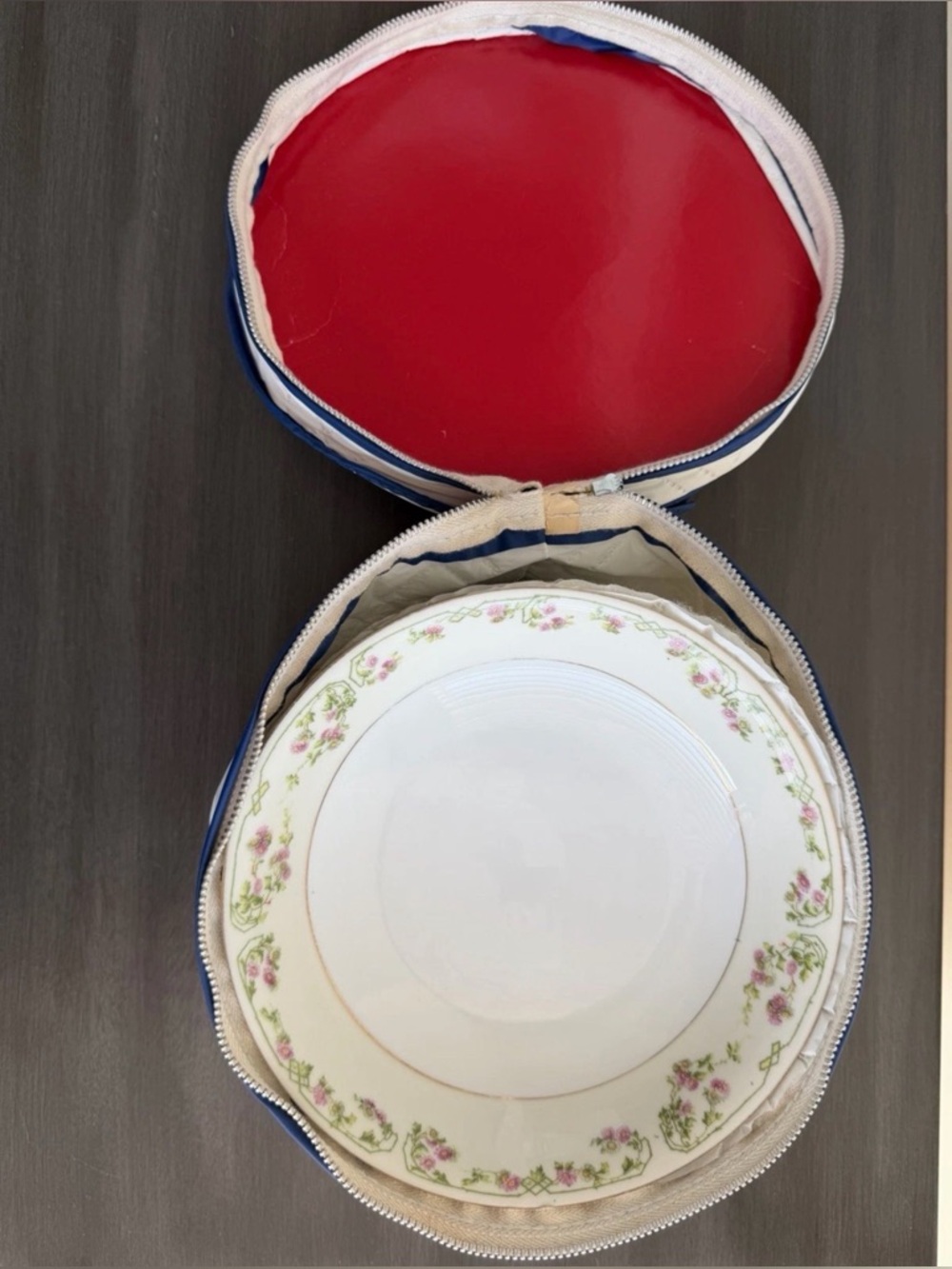 Vintage M.Z. Austria CM&R Porcelain Plate Floral Gold Trim Czechoslovakia Set 7 - Picture 8 of 8